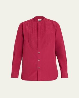 SEBLINE Pleated Bunny Shirt - Natural