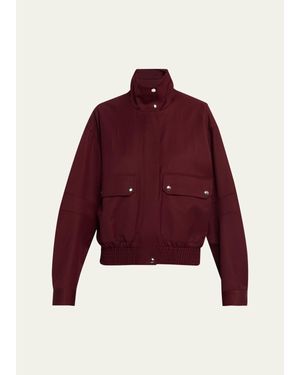 Proenza Schouler Aviva Blouson Jacket - Red