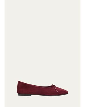 SOPHIQUE Scala Suede Ballerina Flats - Red