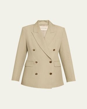 Heirlome Estelle Double-Breasted Blazer - Natural