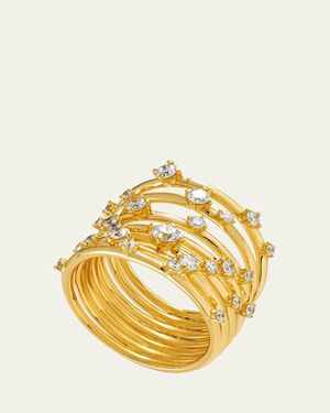 Fernando Jorge 18K Troupe Diamond Band Ring - Metallic