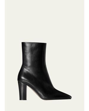 The Row 90Mm Cindy High-Shaft Leather Boots - Black