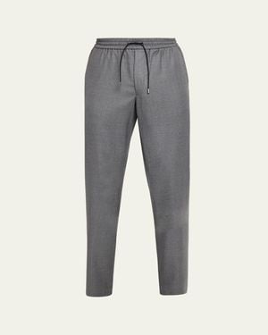 Sease Summer Mindset Flannel Drawstring Pants - Gray