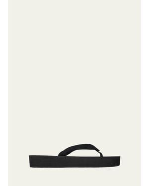 The Row Dune Cotton Flatform Thong Sandals - Natural