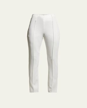 Cinq À Sept Brianne Slit-Leg Pants - Natural