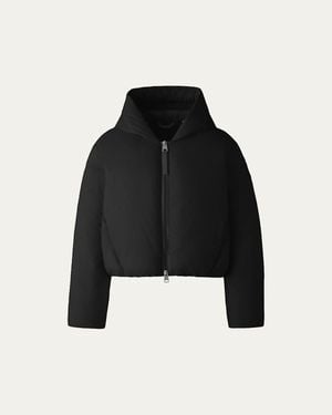 Canada Goose Elba Hooded Down Puffer Jacket - Black
