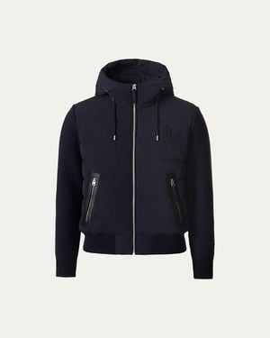 Mackage Andrew-Z Mixed Media Light Down Jacket - Blue