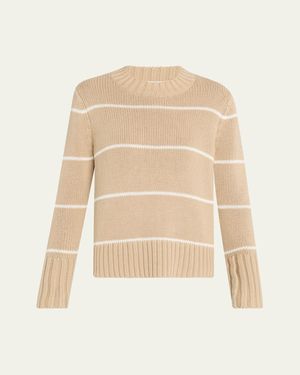 Kule The Tatum Striped Cotton Sweater - Natural
