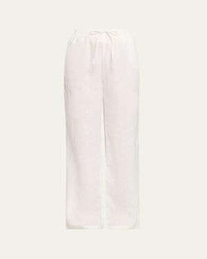 AEXAE Linen Drawstring Pants - Natural