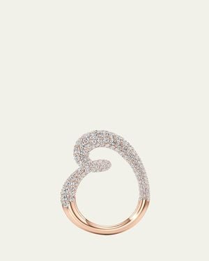 UNSAID Whirlwind Half Lab-Grown Diamond Pave Ring - Natural