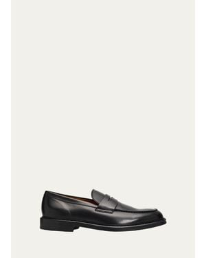 Doucal's Gcc 8-25 Siena Leather Penny Loafers - White