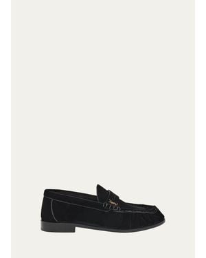 Saint Laurent Le Loafers - White