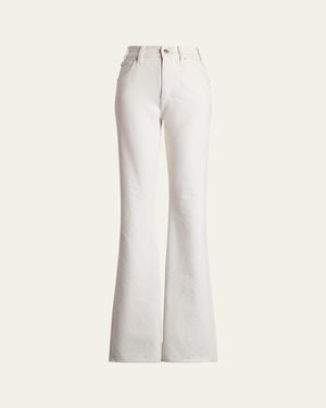 Ralph Lauren Kaida Relaxed Bootcut Jeans - Natural