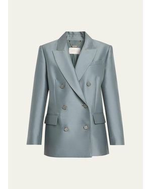 Zimmermann Valiant Double-Breasted Blazer - Blue