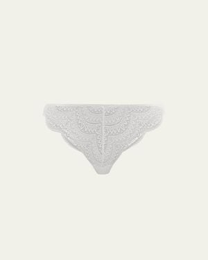 Simone Perele Karma Lace Tanga Briefs - White
