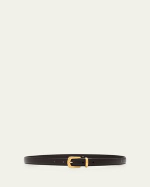 The Row Ring Leather Belt - Natural