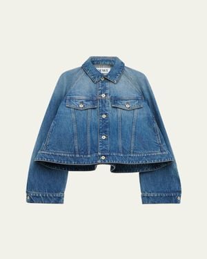 Loewe Denim Trapeze Jacket - Blue