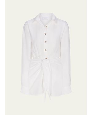 Anemos The L. A. Mini Shirtdress - White