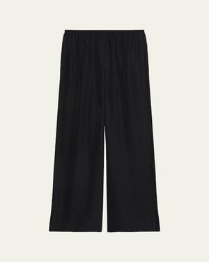 Theory Slit Pull-On Pants - Black