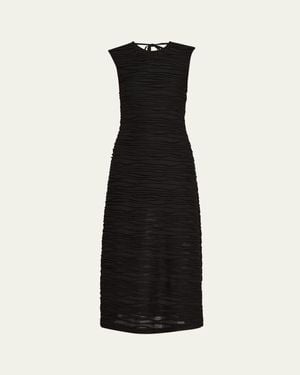 Proenza Schouler Laura Textured Cotton Dress - Black