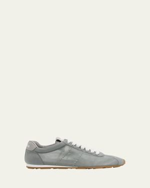 Miu Miu Mesh Retro Runner Sneakers - White