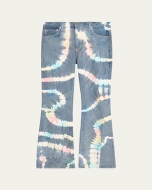 Cout de la Liberte Jimmy Tie-Dye Flare Jeans - Blue