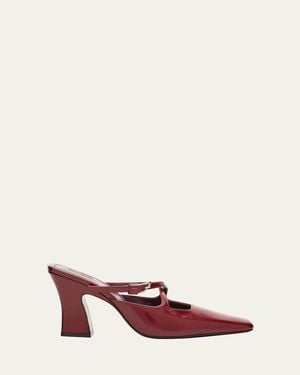 NODALETO Nodstalgia Grace Patent Leather Mule Pumps - Pink