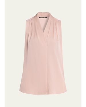 Kobi Halperin Mila Silk-Stretch Sleeveless Top - Pink