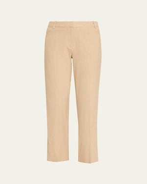Kobi Halperin Dina Cropped Slim-Leg Pants - Natural