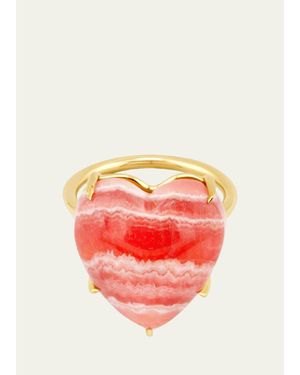 JIA JIA 14K Rhodochrosite Heart Ring - Red