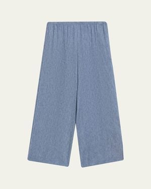 Theory Slit Pull-On Pants - Blue