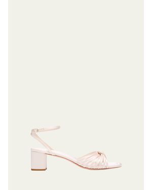 Loeffler Randall 50Mm Knotted Strappy Satin Sandals - Natural