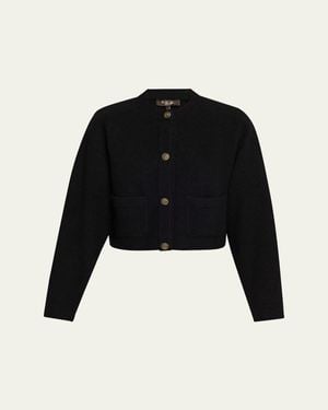 Loro Piana Jarilla Crop Boucle Jacket - Black