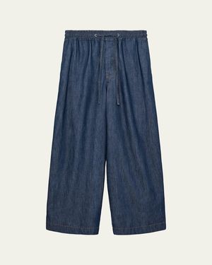 Loewe Denim Drawstring Pants - Blue