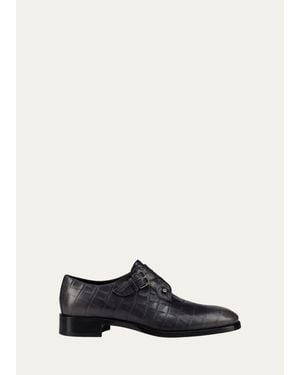 Christian Louboutin Chambelimonk Single Monk-Strap Loafers - White