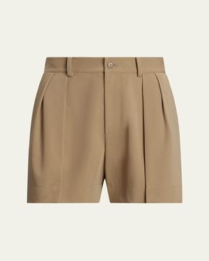 Ralph Lauren Sherri Wool Trench Shorts - Natural