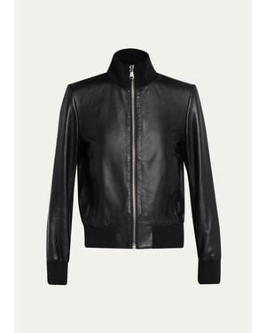 SPRWMN Jil Leather Bomber Jacket - Black