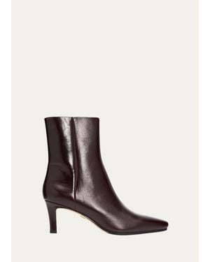 Veronica Beard Agnes 65Mm Leather Ankle Boots - White