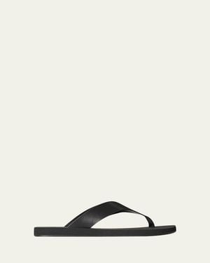 The Row Dune Classic Leather Thong Sandals - Natural