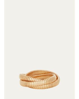 Sidney Garber 18K 3 Band 9Mm Rolling Bracelet - Natural