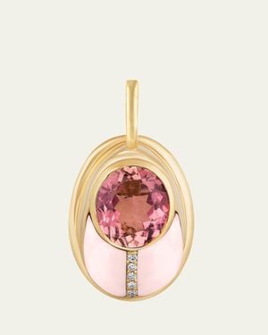 MASON & BOOKS 14K Love Bug Pendant With Tourmaline And Opal - Pink