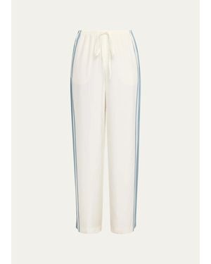 SIR. Lilou Side-Stripe Drawstring Pants - White