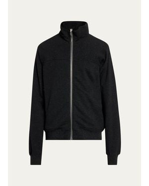 Rick Owens High Neck Full-Zip Jacket - Black