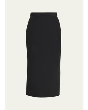 Willy Chavarria Tubo Cloque Pencil Skirt - Black