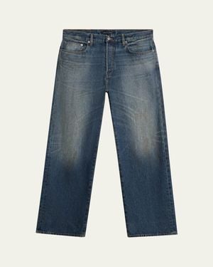 Cout de la Liberte Japanese Denim Baggy-Fit Jeans - Blue