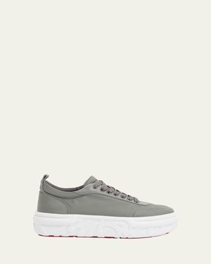 Christian Louboutin Choukario Nylon Platform Sneakers - White