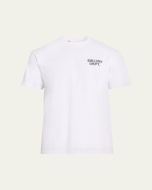 Gallery Department Cotton Jersey Logo-Back Crewneck T-Shirt - White
