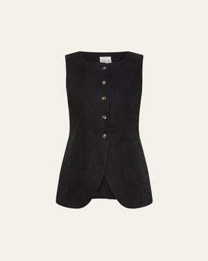 Posse Emma Linen Vest - Black