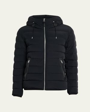 Mackage Jack-Z Agile-360 Stretch Light Down Hooded Jacket - Blue