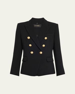 Kobi Halperin Jaxy Double-Breasted Blazer Jacket - Black